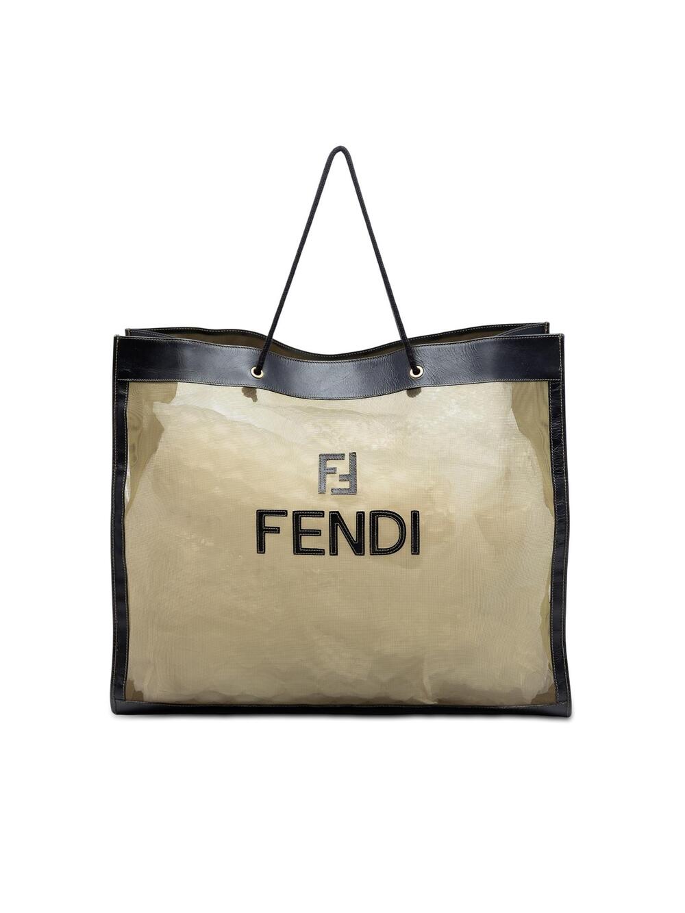 Fendi Mesh Tote Pre-Loved Brown #364200F43B